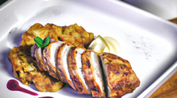 Kuře s hříbkovou omáčkou a šunkou