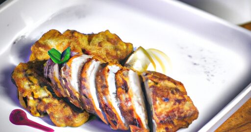 Kuře s hříbkovou omáčkou a šunkou