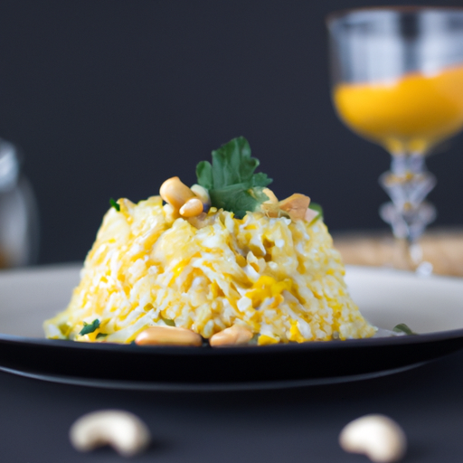 Rizoto s houbami, šafránem a sýrem.