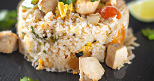 Kořeněné kuřecí rýžové maso