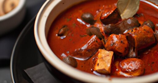 Hovězí guláš s knedlíkem a šlehanou