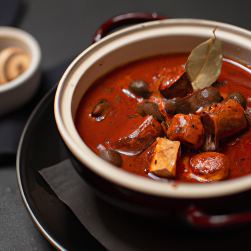 Hovězí guláš s knedlíkem a šlehanou