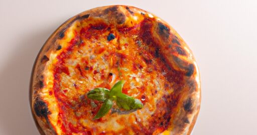 Pizza Margherita s bazalkou and mozzarelou.