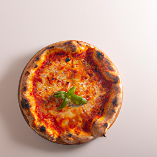 Pizza Margherita s bazalkou and mozzarelou.