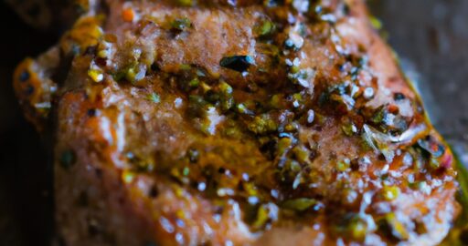 Argentinský steak s chimichurrim.