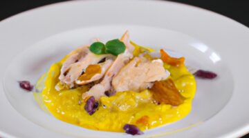 Rajčatová kari polévka s kuřecím.