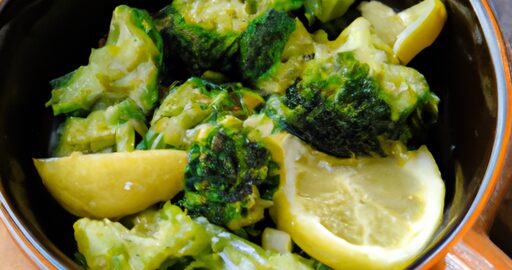 Brokolice s česnekem a citrónovou omáčkou