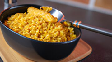 Zapečená rýže s masem