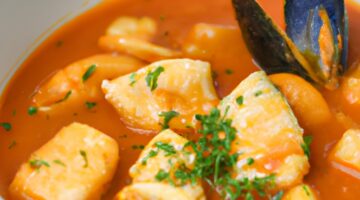 Bouillabaisse s rýží a zeleninou