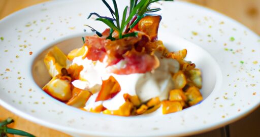 Dušený vepřový plátek s bramborovým pyré.