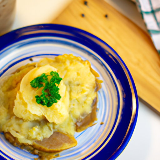 Zapečená lileková směs pařáku.