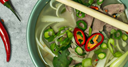 Hovězí pho s vývarovou zeleninou