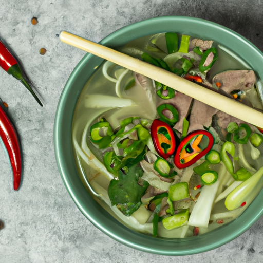 Hovězí pho s vývarovou zeleninou