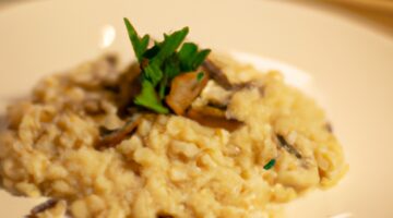 Risotto ai funghi a parmigiano
