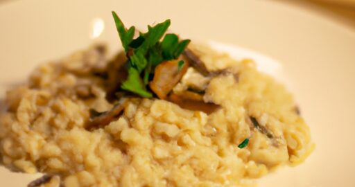 Risotto ai funghi a parmigiano