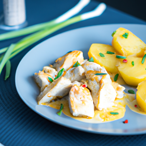 Nakrájená zeleninová kari s kuřetem