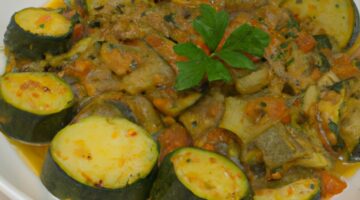 Ratatouille se zeleninou a bylinkami.