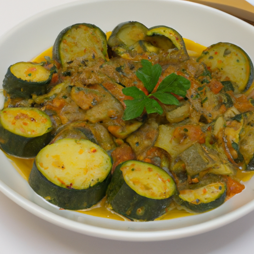 Ratatouille se zeleninou a bylinkami.