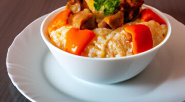 Jehněčí kari s rýží a mangem.