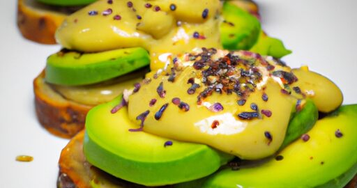 Bramborové placičky s avokádem.