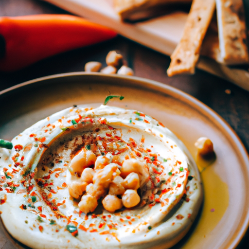 Hummus na koriandru a papriku