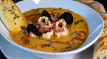 Bouillabaisse s česnekovým toastem