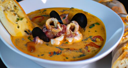 Bouillabaisse s česnekovým toastem