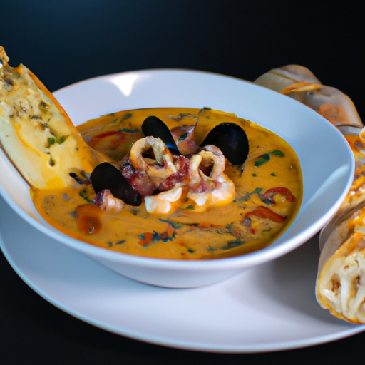 Bouillabaisse s česnekovým toastem