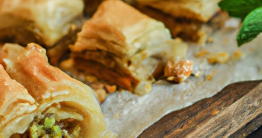 Zapečená baklava se skořicí a ořechy