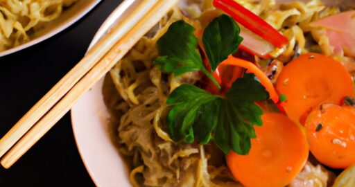 Ramen s grilovaným lososem