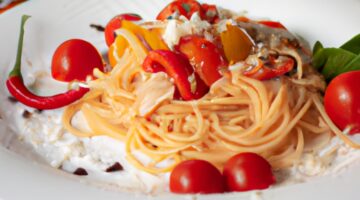 Linguine s pestem a cherry rajčaty