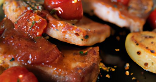 Pikantní hovězí porce na grilu