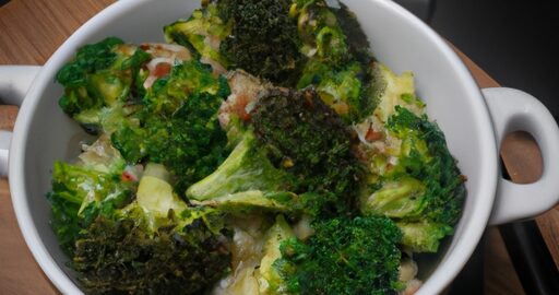 Selestování brokolice s piùre.