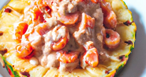 Krevety s ananasem a rýží