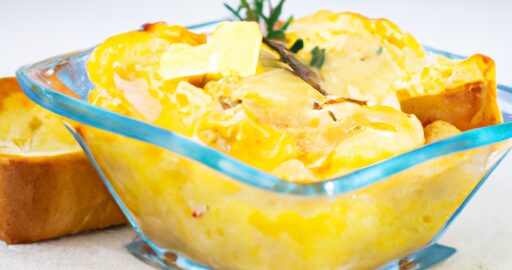 Hovězí kari s brambory a hráškem.