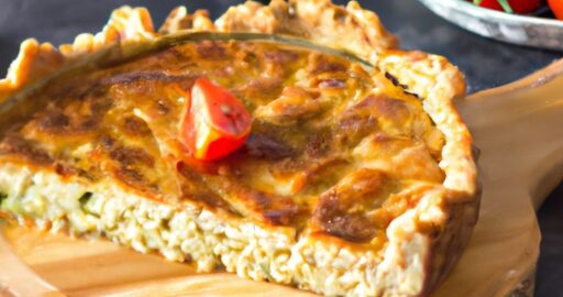 Brokolicový quiche s mozzarellou