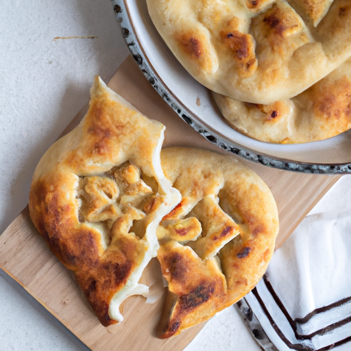 Naan chleba s kořením.