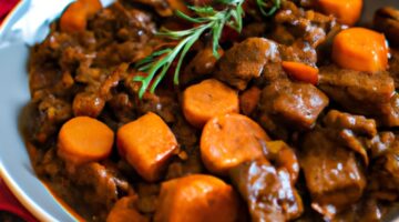 Hovězí Bourguignon s karotkou.