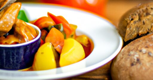 Jablečné kari s kuřecím masem