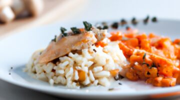 Risotto s kuřecím masem a hráškem