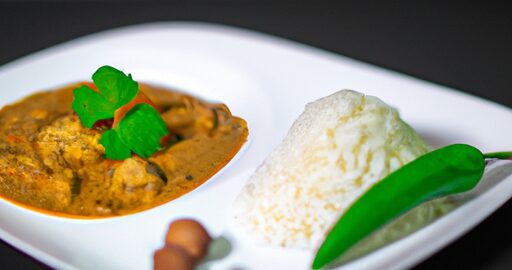 Korma s kuřecím masem basmati rýže