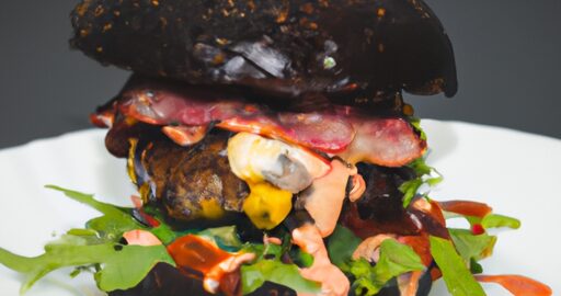 Kuřecí BBQ burger s hranolky