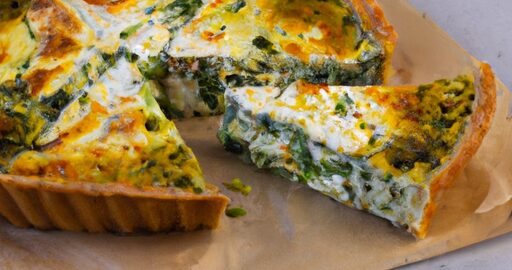 Brokolicový quiche s feta sýrem