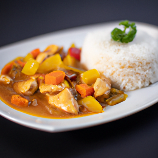 Kari s kuřetem a rýží