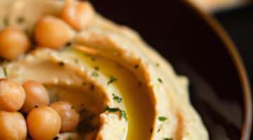 Hummus s olivovým olejem a bylinkami