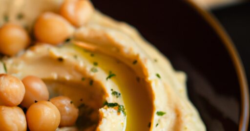 Hummus s olivovým olejem a bylinkami