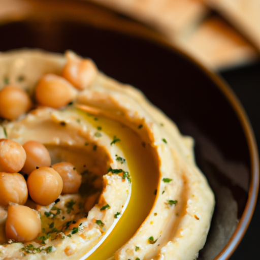 Hummus s olivovým olejem a bylinkami