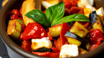 Ratatouille s čerstvými bylinkami a olivovým olejem