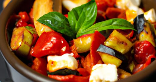 Ratatouille s čerstvými bylinkami a olivovým olejem