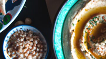 Hummus s piniovými oříšky